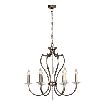 Candelabru PIMLICO PM6-DB 6x60W/E14 de la Elstead Lighting