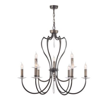 Candelabru PIMLICO PM9-DB 9x60W/E14 de la Elstead Lighting