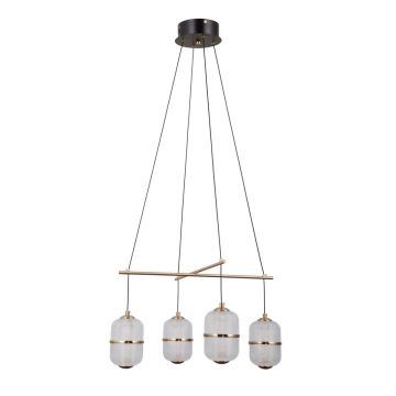 Lampă cu pendul Alani PND-34375-4-BK 3000K 4x24W/LED 1931lm IP20 de la Italux