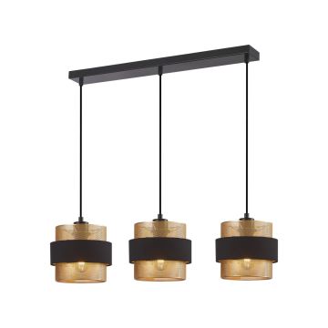 Lampă cu pendul Bans PND-27467-3-BK-GD 3x40W/E27 IP20 de la Italux