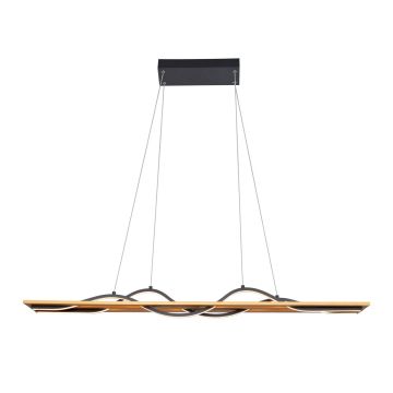 Lampă cu pendul Conato PND-23848-30W-BK-GD 3000K 2x35W/LED 1200lm IP20 de la Italux