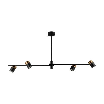 Lampă de tavan Elice PND-58892-4-BK-BRO 4x35W/GU10 IP20 de la Italux