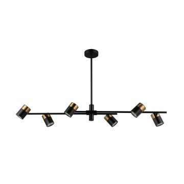 Lampă de tavan Elice PND-58892-6-BK-BRO 6x35W/GU10 IP20 de la Italux