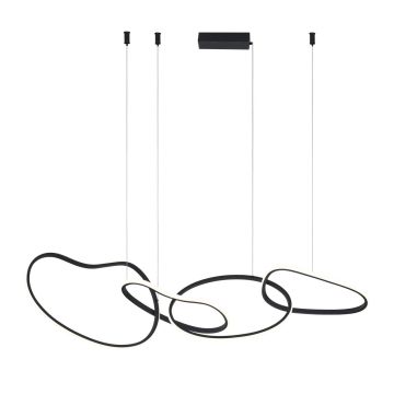 Lampă cu pendul Fonte PND-22412-S4-BK 3000K|4000K|6000K 4x60W/LED 5300lm IP20 de la Italux