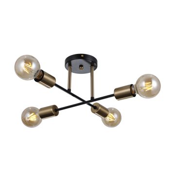 Lampă de tavan FORMIO PND-4052-4-BL-HBR 4x40W/E27 IP20 de la Italux