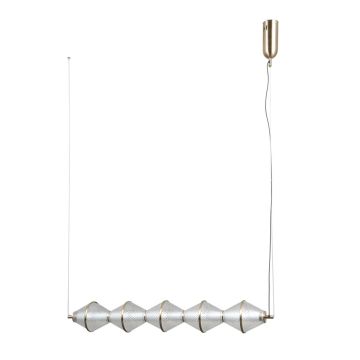 Lampă cu pendul Fuente PND-34395-5-HBR 3000K 5x25W/LED 1576lm IP20 de la Italux
