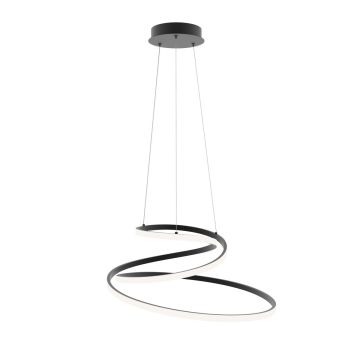 Lampă cu pendul Lorila PND-2168-M-BK 3000K|4000K|6000K 1x60W/LED 3300lm IP20 de la Italux
