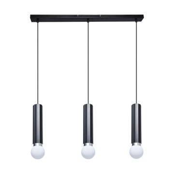Lampă cu pendul Macera PND-33849-3-BK 3x40W/E27 IP20 de la Italux