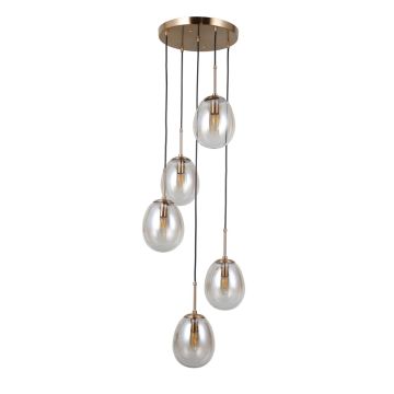 Lampă cu pendul Meolo PND-40825-5-GD 5x40W/E14 IP20 de la Italux