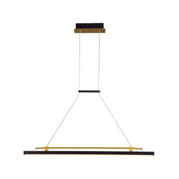 Lampă cu pendul Merlot PND-54638F-16W-3K-BK-GD 3000K 1x16W/LED 560lm IP20 de la Italux