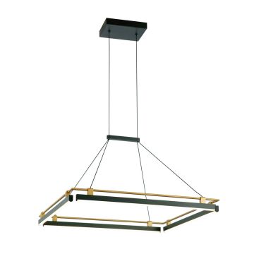 Lampă cu pendul Merlot PND-54638S-44W-3K-BK-GD 3000K 1x44W/LED 1460lm IP20 de la Italux