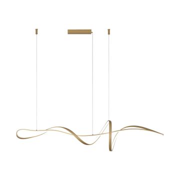Lampă cu pendul Mila PND-23523-GD 3000K|4000K|6000K 1x40W/LED 3700lm IP20 de la Italux