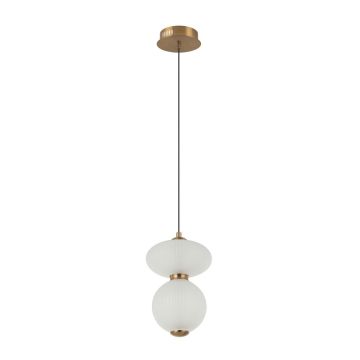 Lampă cu pendul Nico PND-8545-2-AB-WH 3000K 1x8W/LED 825lm IP20 de la Italux