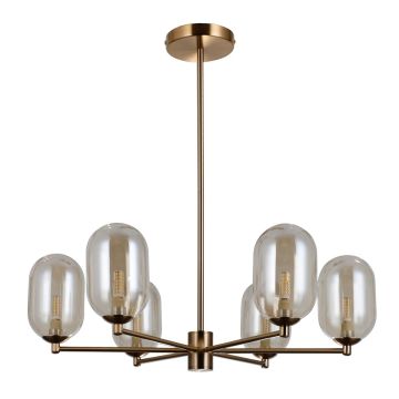 Lampă cu pendul PERANO PND-4215-6-HBR 6x5W/G9 IP20 de la Italux