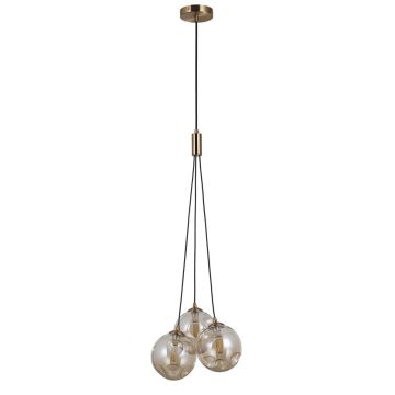 Lampă cu pendul PERLOS PND-54456-3-HB-AMB 3x5W/G9 IP20 de la Italux