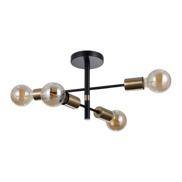 Lampă cu pendul PIANSI PND-4025-4-BL-HBR 4x40W/E27 IP20 de la Italux