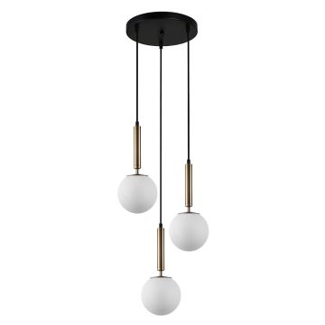 Lampă cu pendul Ravena PND-2324-3A GD+OPAL 3x10W/E27 IP20 de la Italux