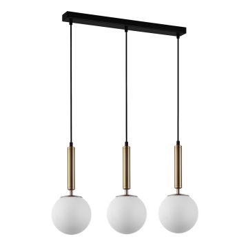 Lampă cu pendul RAVENA PND-2324-3L GD+OPA 3x10W/E27 IP20 de la Italux