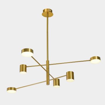 Lampă cu pendul REMDAL PND-16374-6-COP-GD-4K 4000K 36W/LED 2700LM IP20 de la Italux