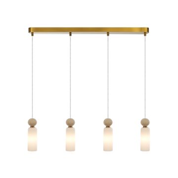 Lampă cu pendul Santos PND-95331-4-BRSS 4x40W/G9 IP20 de la Italux
