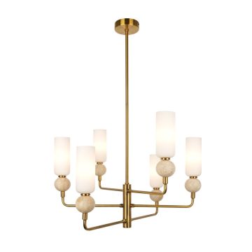 Lampă de tavan Santos PND-95331-6-BRSS 6x40W/G9 IP20 de la Italux