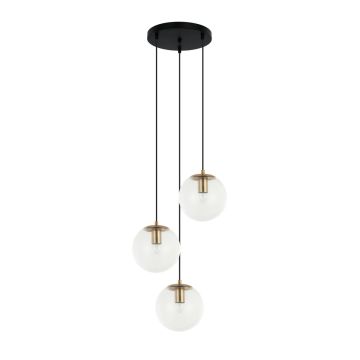 Lampă cu pendul Sarpo PND-58867-3S-BK-BRO 3x40W/E27 IP20 de la Italux