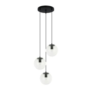 Lampă cu pendul Sarpo PND-58867-3S-BK 3x40W/E27 IP20 de la Italux