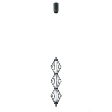Lampă cu pendul Sevil PND-34403-3V-BK 3000K 3x15W/LED 1068lm IP20 de la Italux