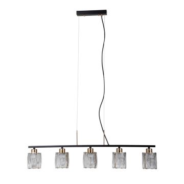 Lampă cu pendul Simona PND-40814-5-BK-HBR 5x40W/E14 IP20 de la Italux