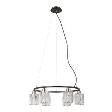 Lampă cu pendul Simona PND-40814-6-BK-HBR 6x40W/E14 IP20 de la Italux