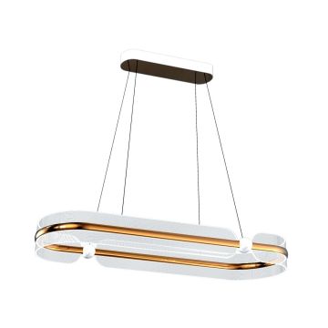 Lampă cu pendul Sopla PND-63728-56W-3K-GD 3000K 1x56W/LED 3900lm IP20 de la Italux