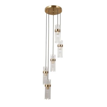 Lampă cu pendul Taraso PND-40760-5-HBR 3x40W/E14 IP20 de la Italux