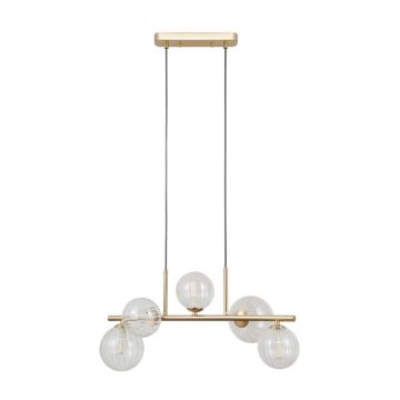 Lampă cu pendul Toledo PND-40717-5-HBR 5x5W/G9 IP20 de la Italux