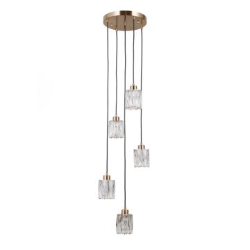Lampă cu pendul Torno PND-40813-5R-HBR 5x40W/E14 IP20 de la Italux