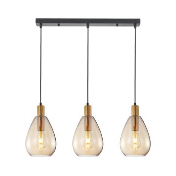 Lampă cu pendul Zulo PND-27812-3-BRO-AMB 3x40W/E27 IP20 de la Italux