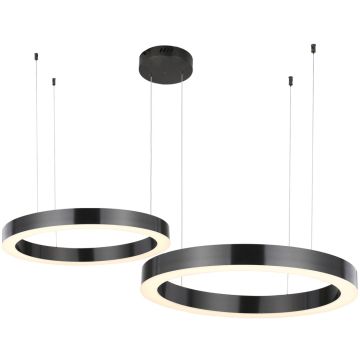 Lampă cu pendul CIRCLE 2in1 ST-8848-40+60 black 3000K 2x53W/LED 5035lm IP20 de la Step Into Design