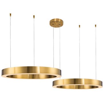 Lampă cu pendul CIRCLE 2in1 ST-8848-40+60 brass 3000K 2x53W/LED 5035lm IP20 de la Step Into Design