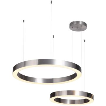 Lampă cu pendul CIRCLE 2in1 ST-8848-40+60 nickel 3000K 2x53W/LED 5035lm IP20 de la Step Into Design