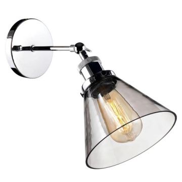 Aplique de perete NEW YORK LOFT LA034/W_smoky_chrom 1x40W/E27 IP20 de la Altavola Design