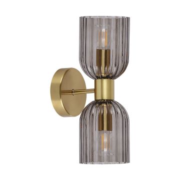 Aplique de perete Piega LP-939/2W smoked 2x10W/E14 IP20 de la Light Prestige