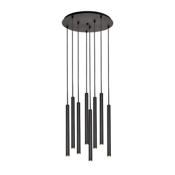 Lampă cu pendul ROLL 8 11174802 3000K 8x4,2W/LED 719lm IP20 de la Kaspa