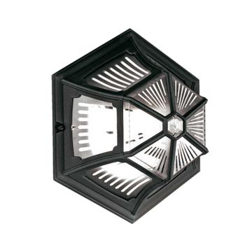 Lustră de tavan PARISH PR12-BLACK 1x60W/E27 IP44 de la Elstead Lighting