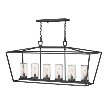 Lampă cu pendul ALFORD PLACE QN-ALFORD-PLACE-6P-MB 6x40W/E14 IP44 de la Quintiesse