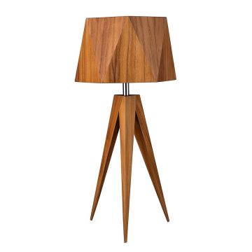 Lampă de masă Angular QN-ANGULAR-TL-TEAK 1x40W/E27 IP20 de la Quintiesse