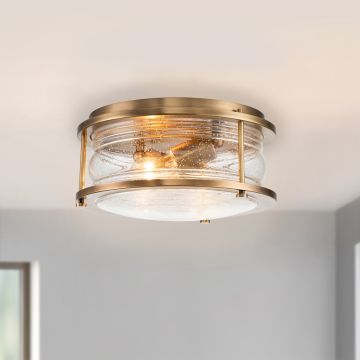 Lustră de tavan ASHLAND BAY QN-ASHLANDBAY-F-NBR-BATH 2x60W/E27 IP44 de la Quintiesse