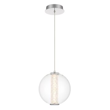 Lampă cu pendul Atomo QN-ATOMO-1P-PC 3000K 1x9W/LED 756lm IP20 de la Quintiesse