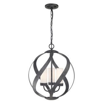 Lampă cu pendul BLACKSMITH QN-BLACKSMITH-3P-OBK 3x40W/E14 IP44 de la Quintiesse