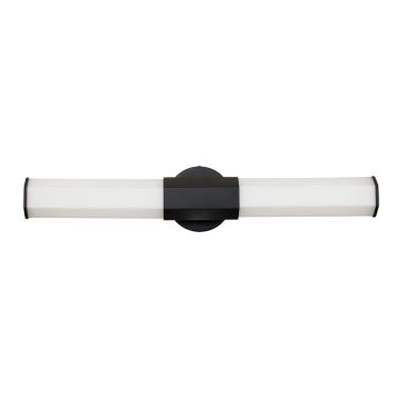 Aplique de perete FACET QN-FACET-LED2-BK-BATH 3000k 2x12W/LED 2160LM IP44 de la Quintiesse