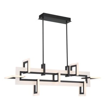 Lampă de tavan Inizio QN-INIZIO-LP-M-BK 3000K 1x86W/LED 3305lm IP20 de la Quintiesse