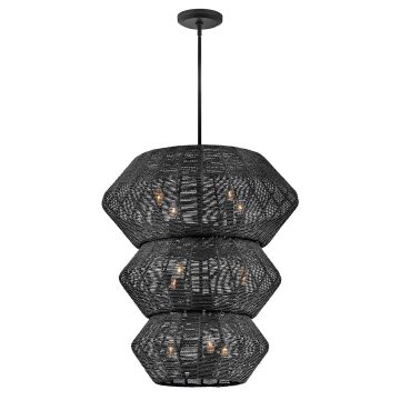 Candelabru Luca QN-LUCA-10P-BK-BK 10x40W/E14 IP20 de la Quintiesse